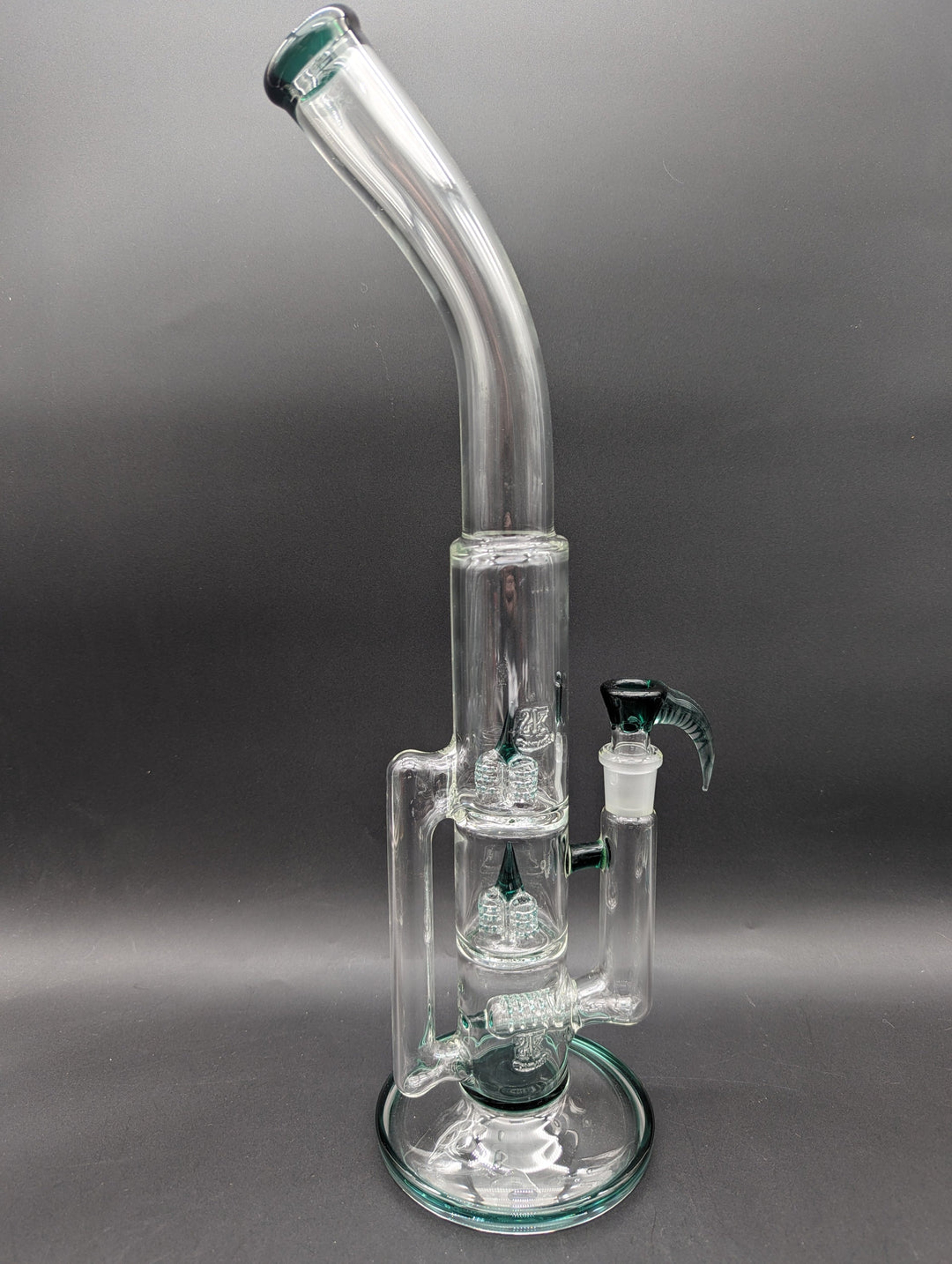 Preview pic of 2K GLASS 18" BENT NECK TREECYCLER BONG