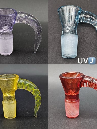 Preview pic of FULLY WORKED GREEK GLASS 18MM 4 HOLE SLIDE