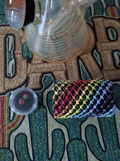 Preview pic of Darby Holm Rainbow Dichro Terp Pearl Set