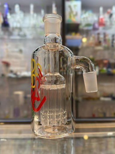 Preview pic of Liquid Sci Glass 90degree 18/18 Ash Catcher- 10-Arm Tree Perc -