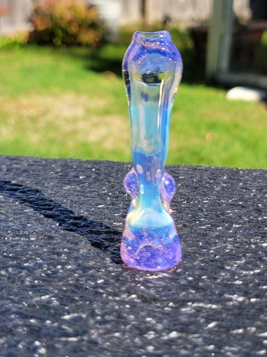 Preview pic of Fumed chillum Pink slyme accents