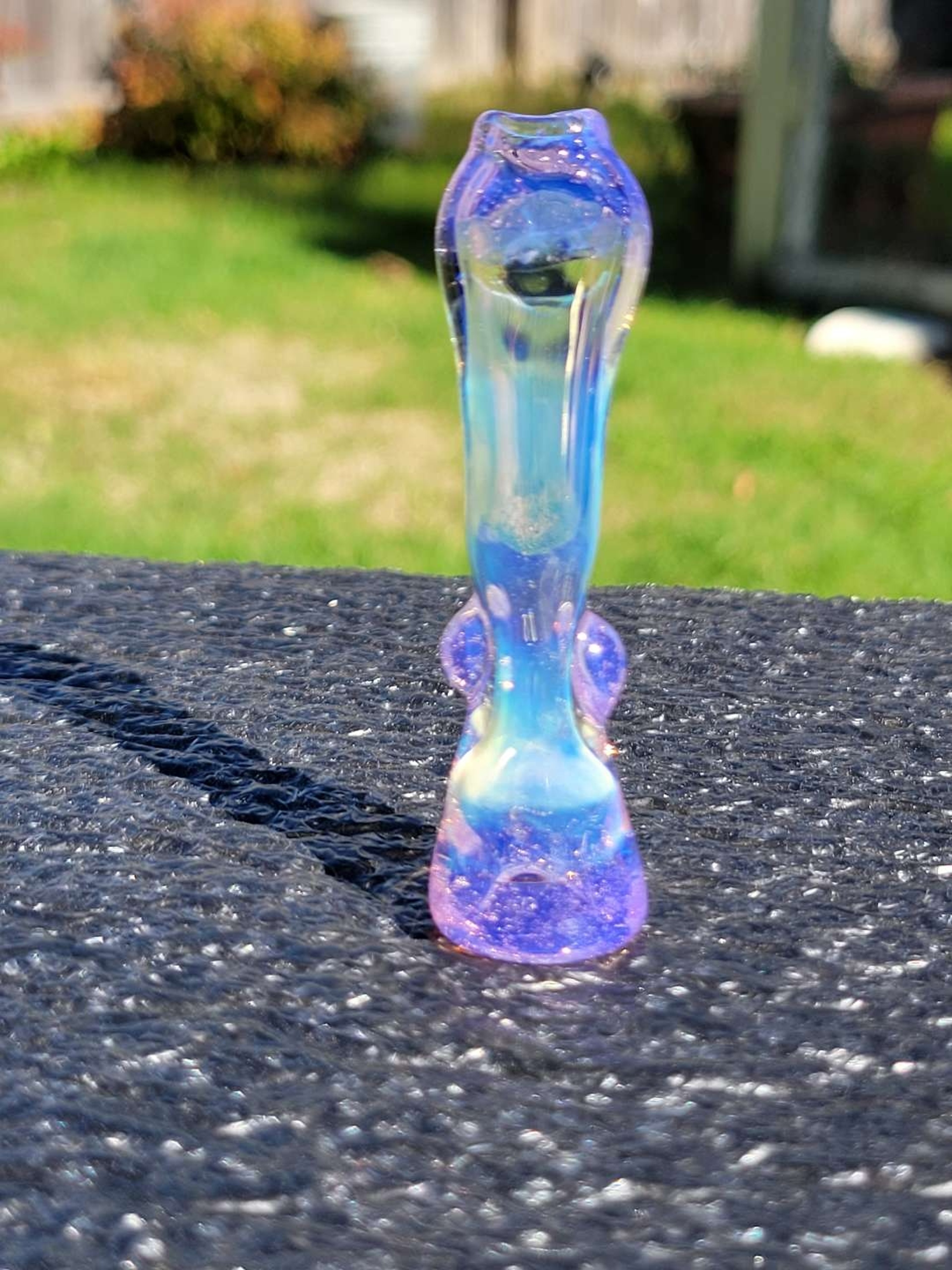 Preview pic of Fumed chillum Pink slyme accents