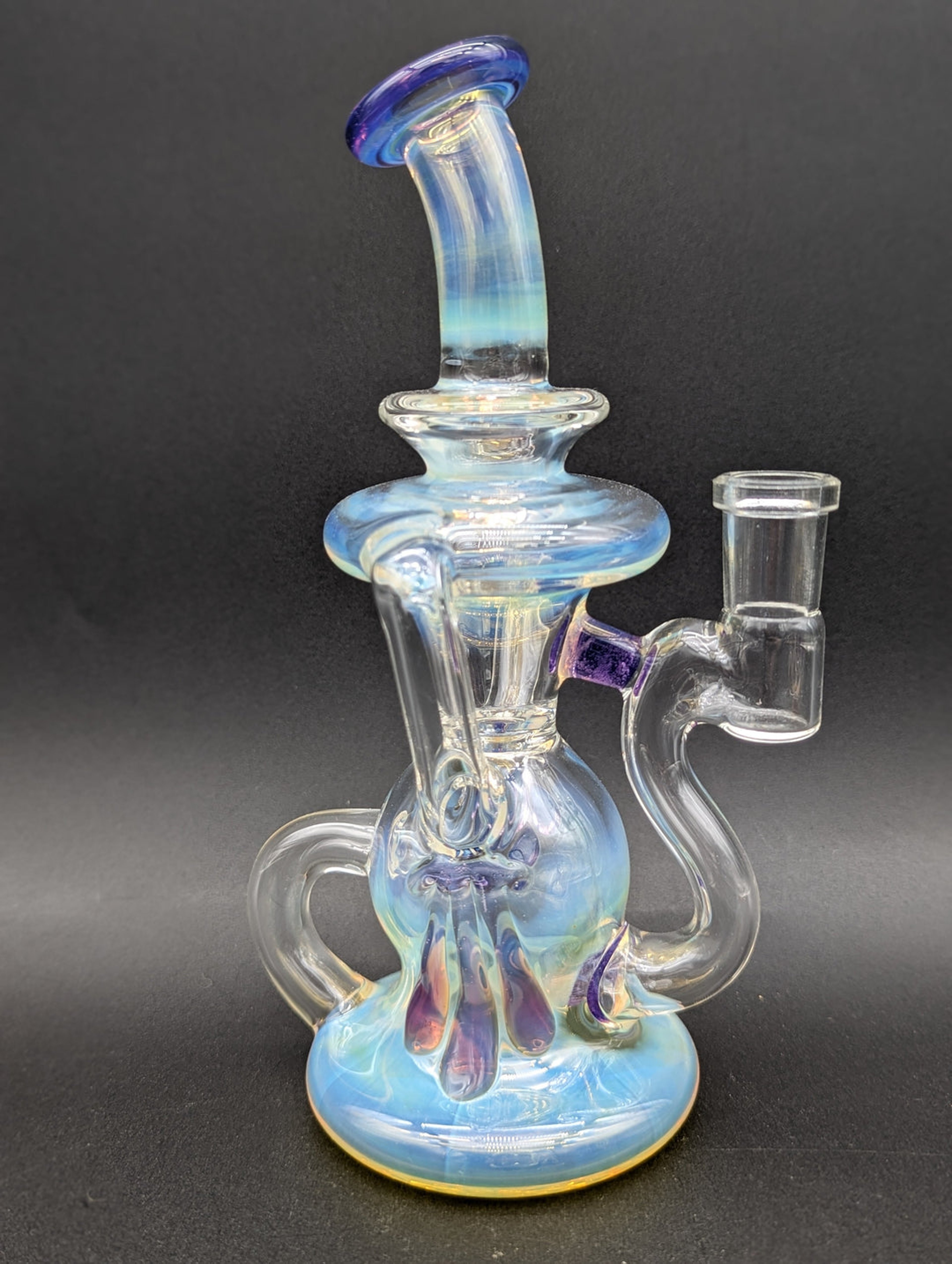 Preview pic of UZZI GLASS FUMED KLEIN RECYCLER DAB RIG