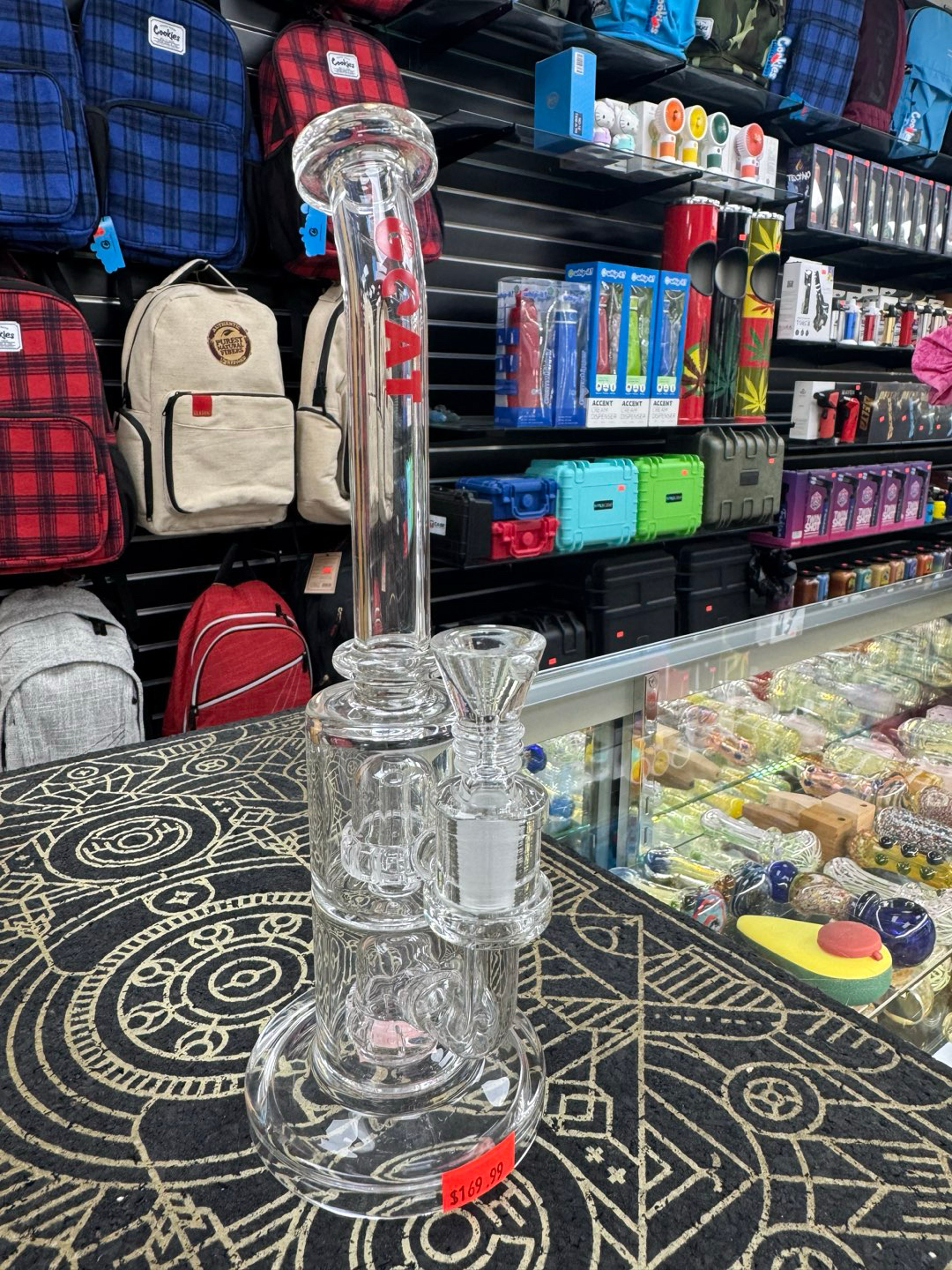 Lucky goat glass double perc 1 image 0