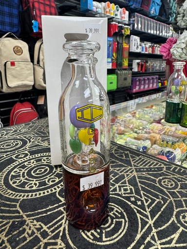 Preview pic of Ic glass spoon amber