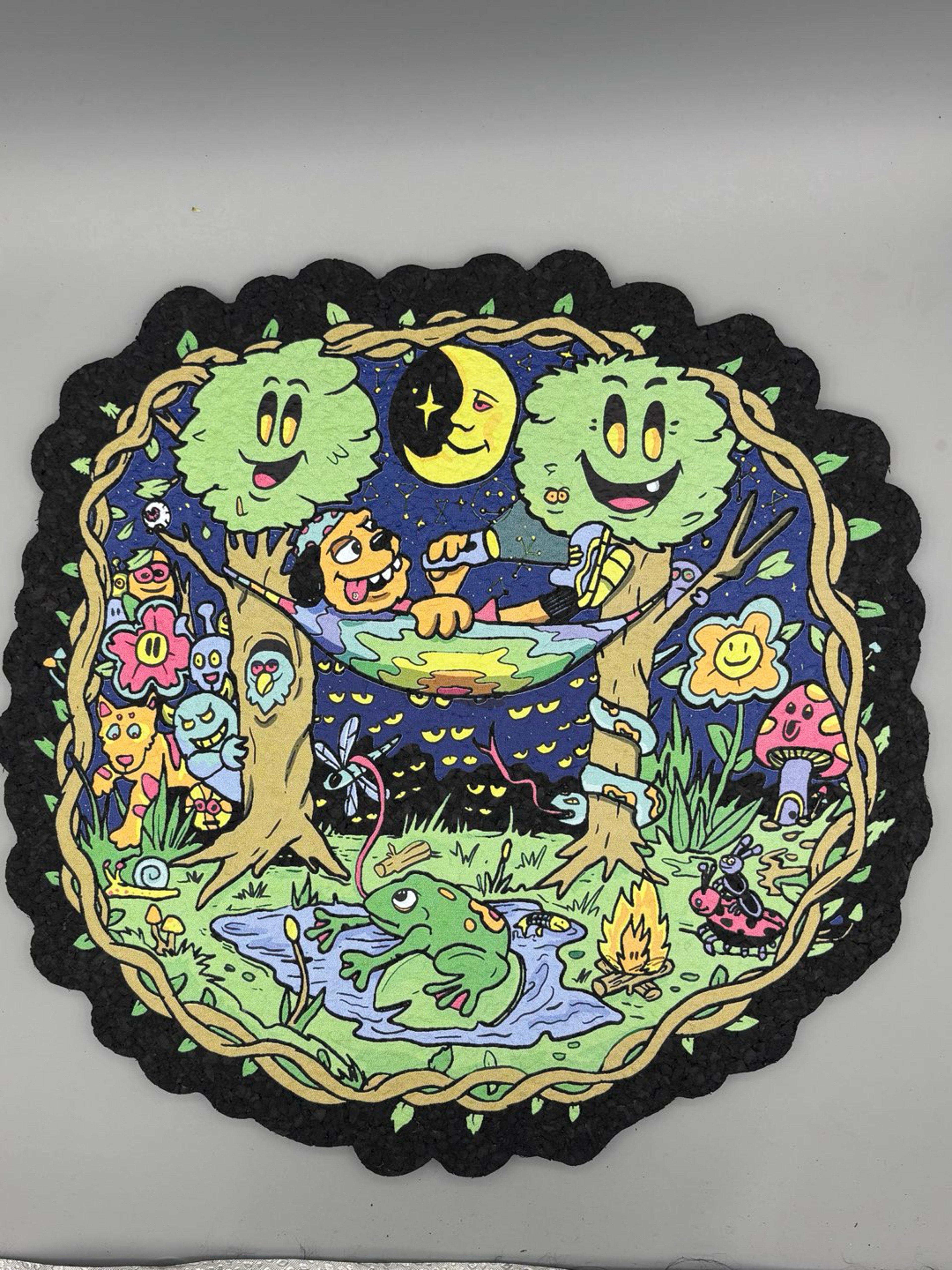 Preview pic of 6/50! Trevy Metal Camping Friends MoodMat