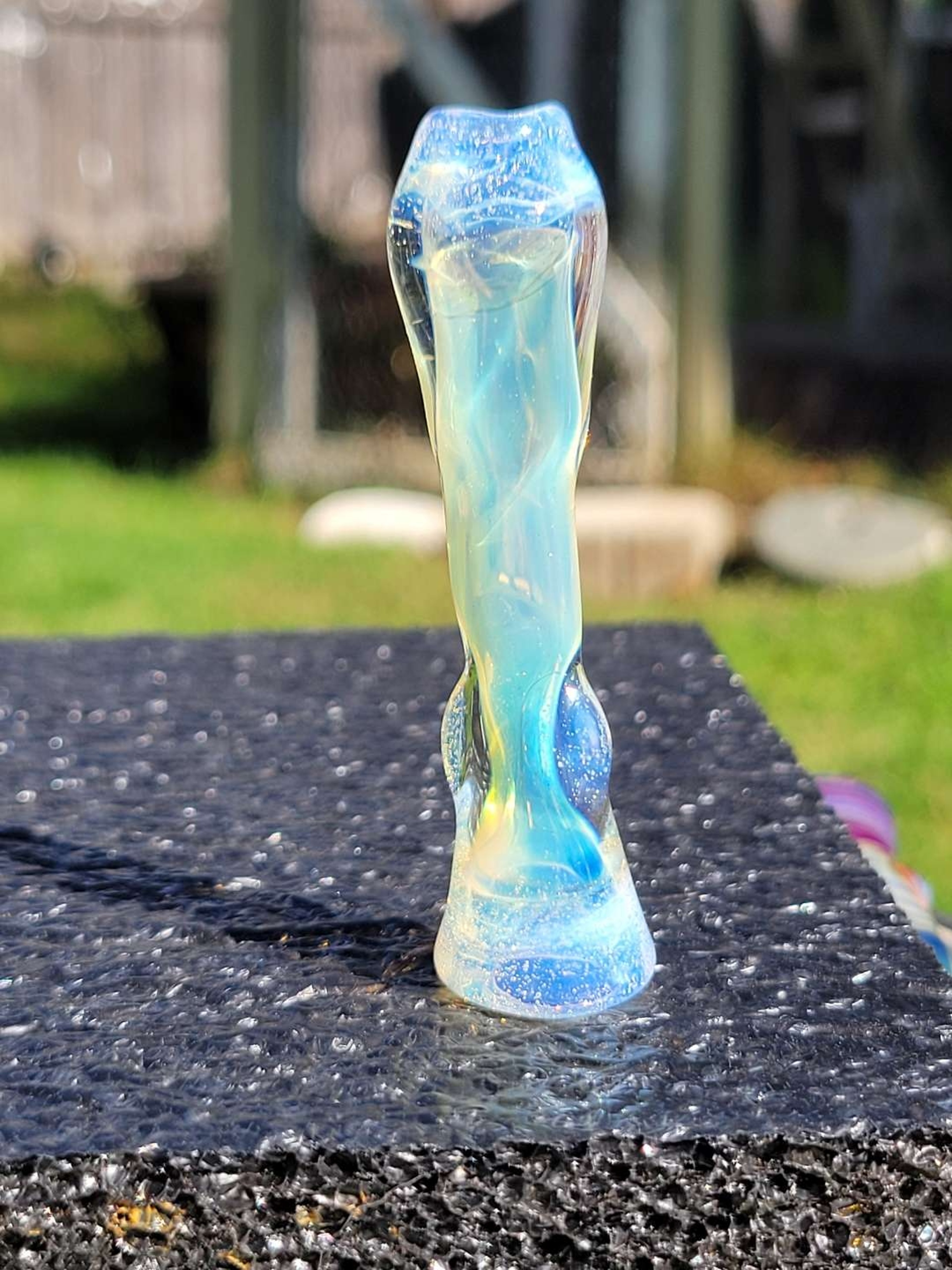 Preview pic of Fumed chillum ghost accents