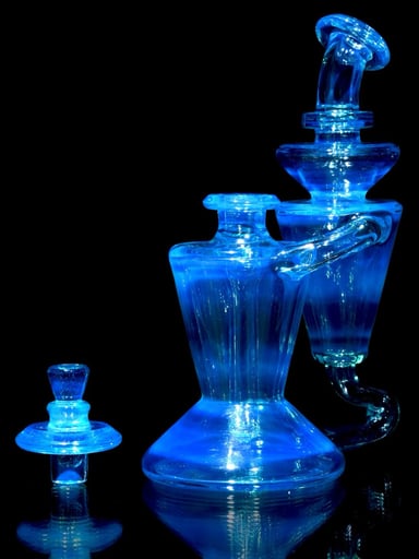 Preview pic of Capt’n Cronic - Classic Single-uptake Floating RBR-style Recycler w/ Blender Cap - Meta-Terrania - 10mm Female