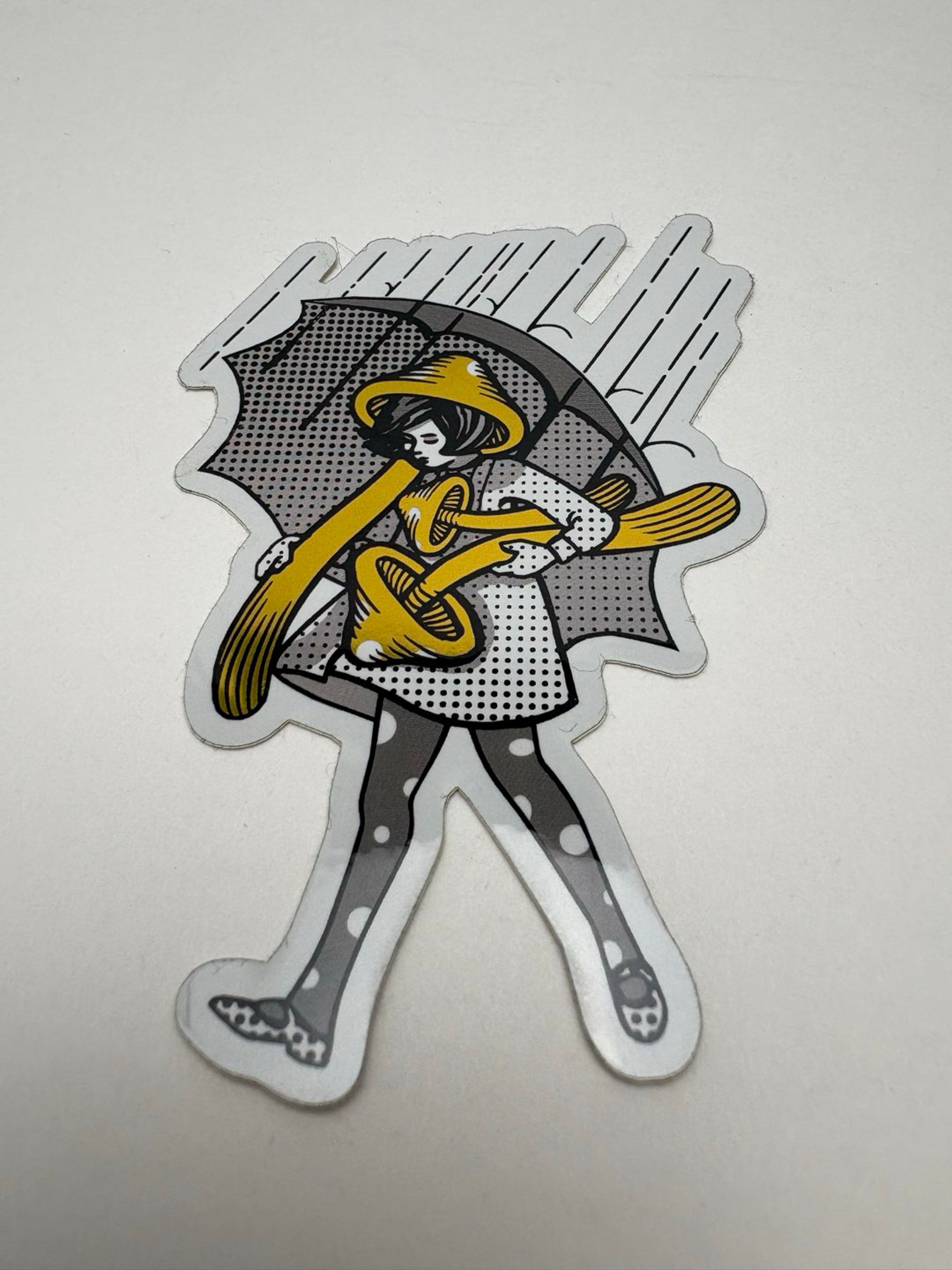 Preview pic of Slinger Golden Mushroom Girl Sticker