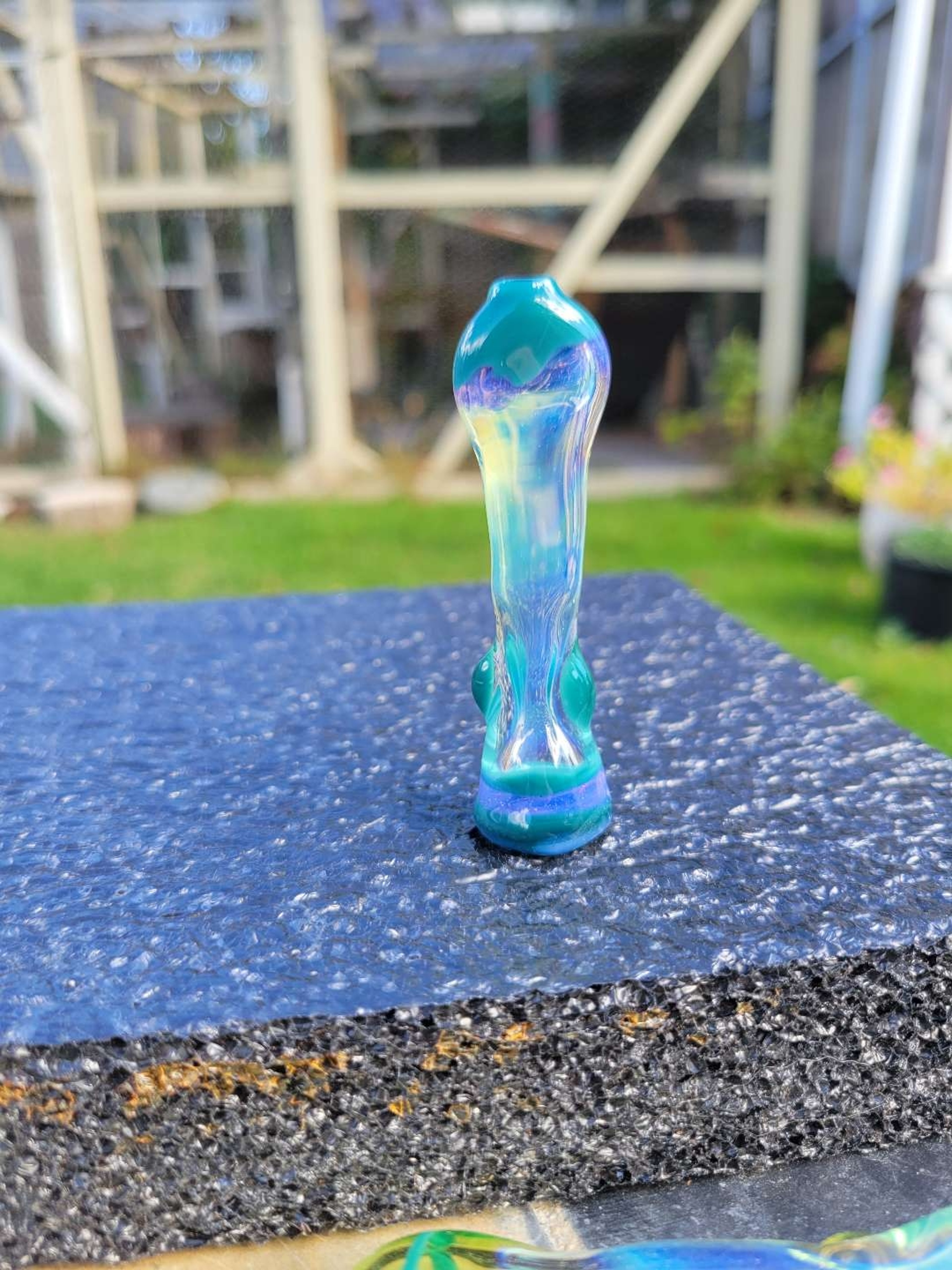 Preview pic of Fumed chillum peacock,  pink slyme