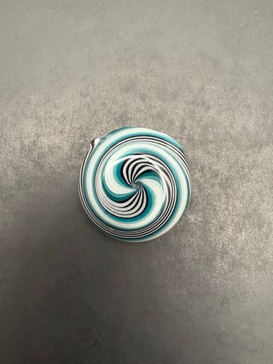 Preview pic of Hollow Blue Swirl Pendant