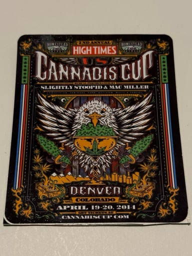 Preview pic of High Times 2014 Cannab*s Cup Sticker