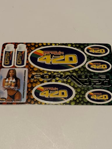 Preview pic of Formula 420 Early Advertising Sticker Sheet