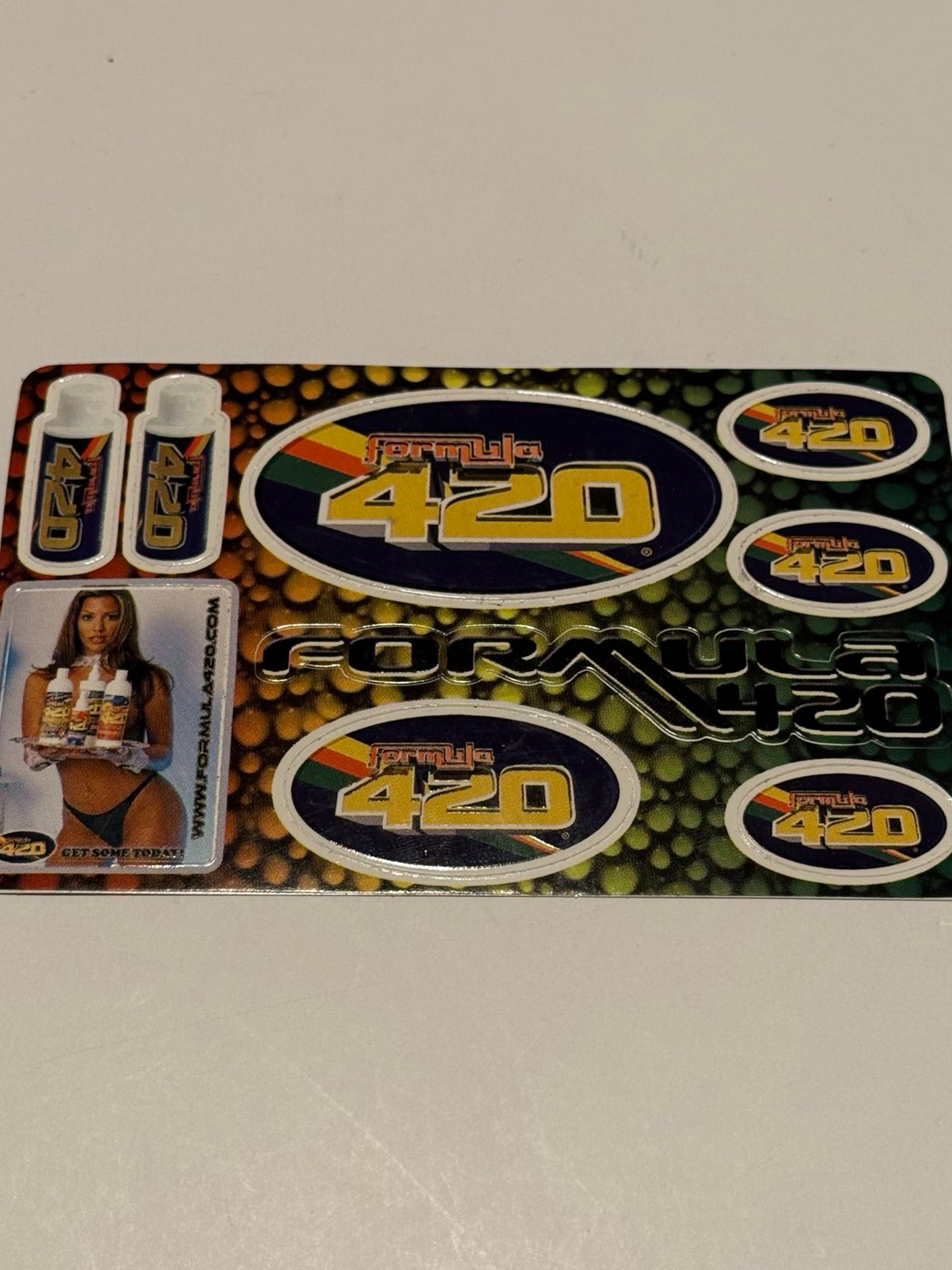 Preview pic of Formula 420 Early Advertising Sticker Sheet