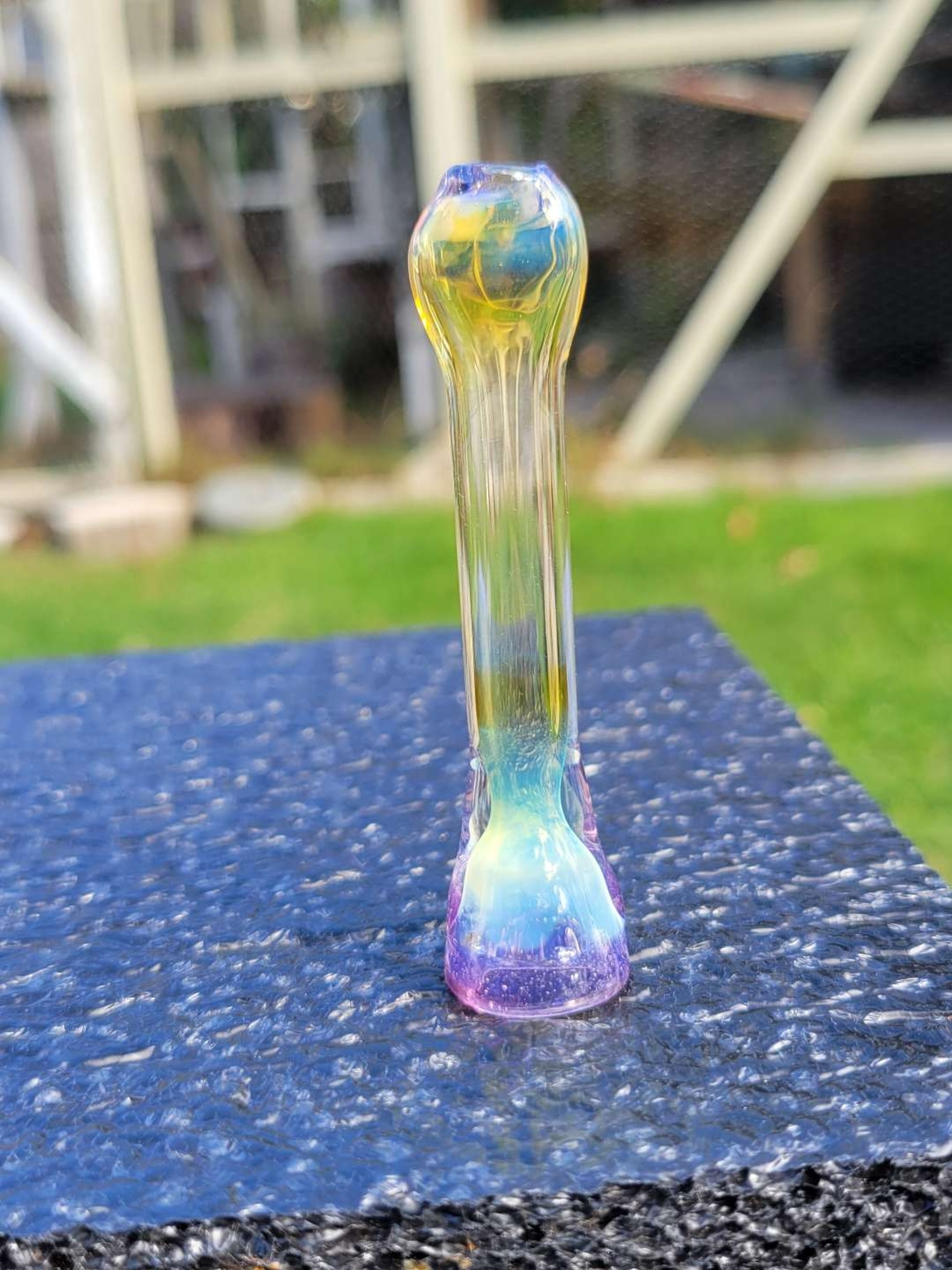 Preview pic of Fumed chillum small pink slyme
