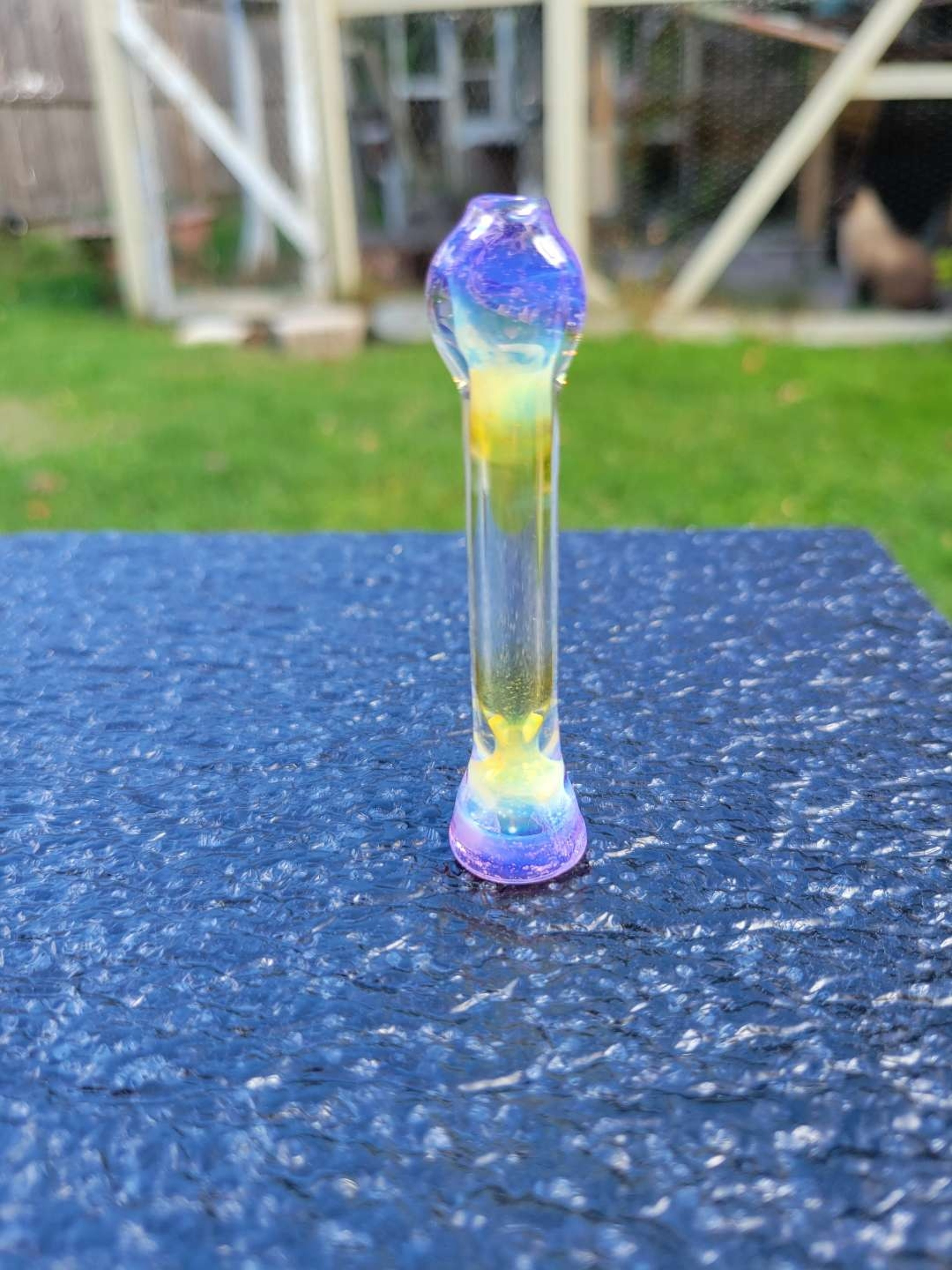 Preview pic of Fumed chillum small pink slyme 2