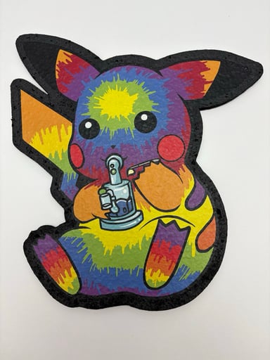 Preview pic of Tie Dye Dabbing Pikachu Moodmat