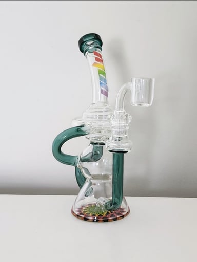 Preview pic of 8.5"H Falcon Recycler + Banger***Free Shipping***