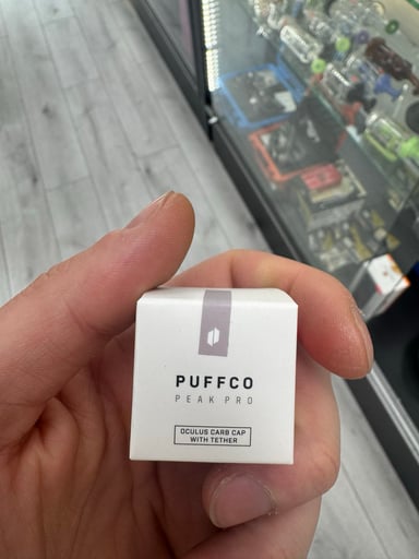 Preview pic of Puffco peak pro oculus carb cap with tether desert