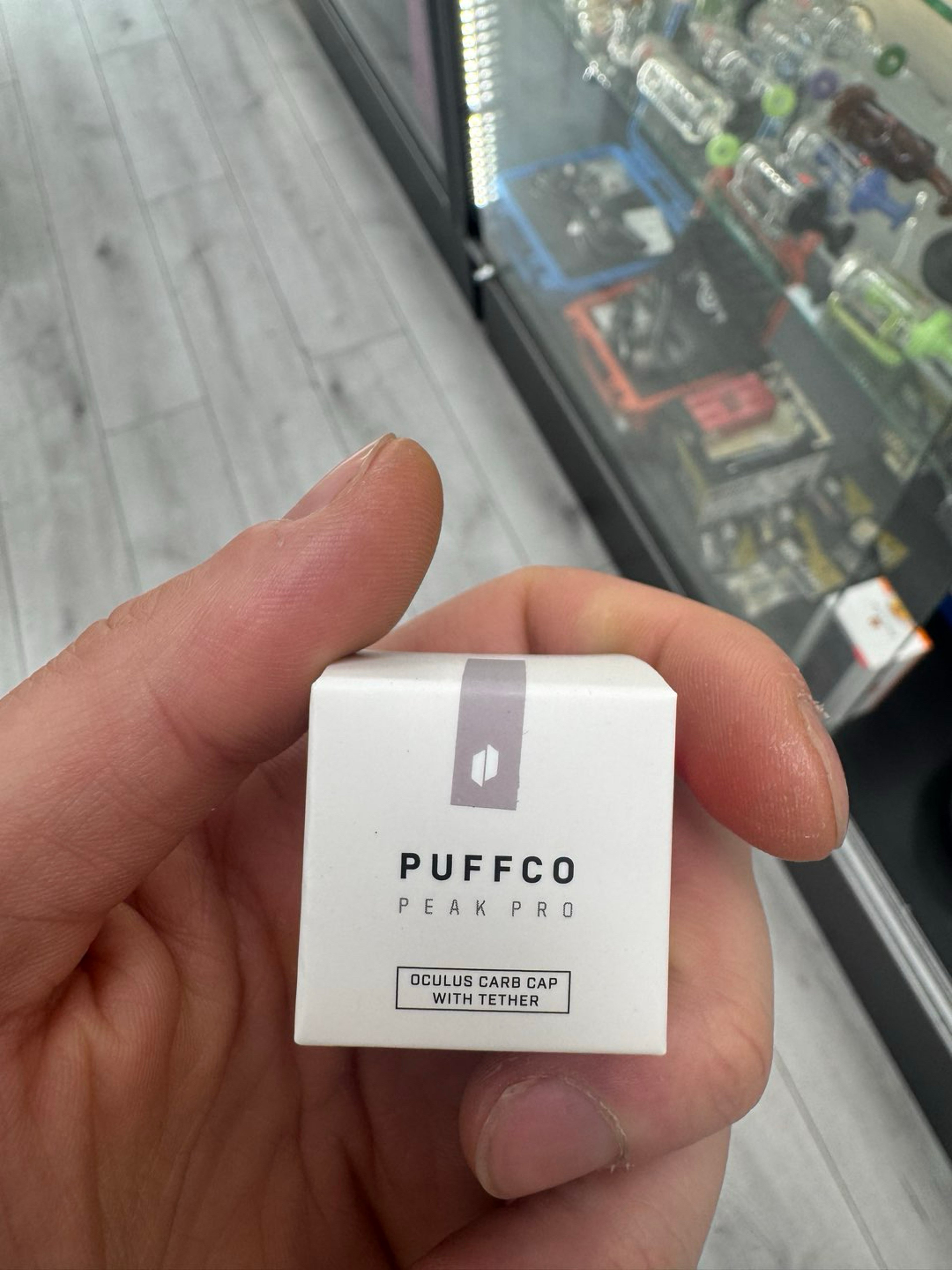Puffco peak pro oculus carb cap with tether desert image 0