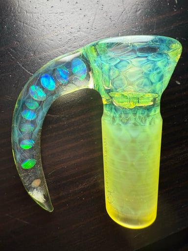 Preview pic of Sovereignty Glass Fully Worked Steve Slide Slyme Honeycomb