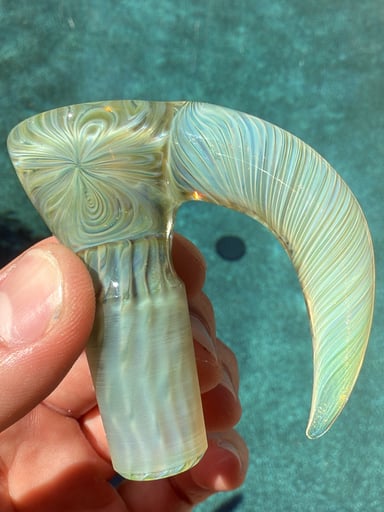Preview pic of Sovereignty Glass Fully Worked Steve Slide Seashell
