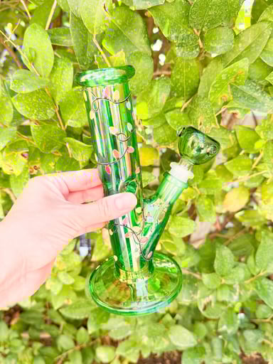 Preview pic of Christmas Lights 10 Inch Straight Tube Bong