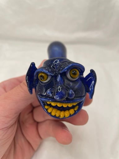 Preview pic of @PatrickBGlass Blue Blizzard Monster Face Pipe