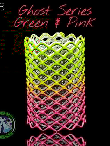 Preview pic of Mamba Guardzz - Heat Cage #48 Blazer Torch Guard (Ghost Series - Green & Pink)