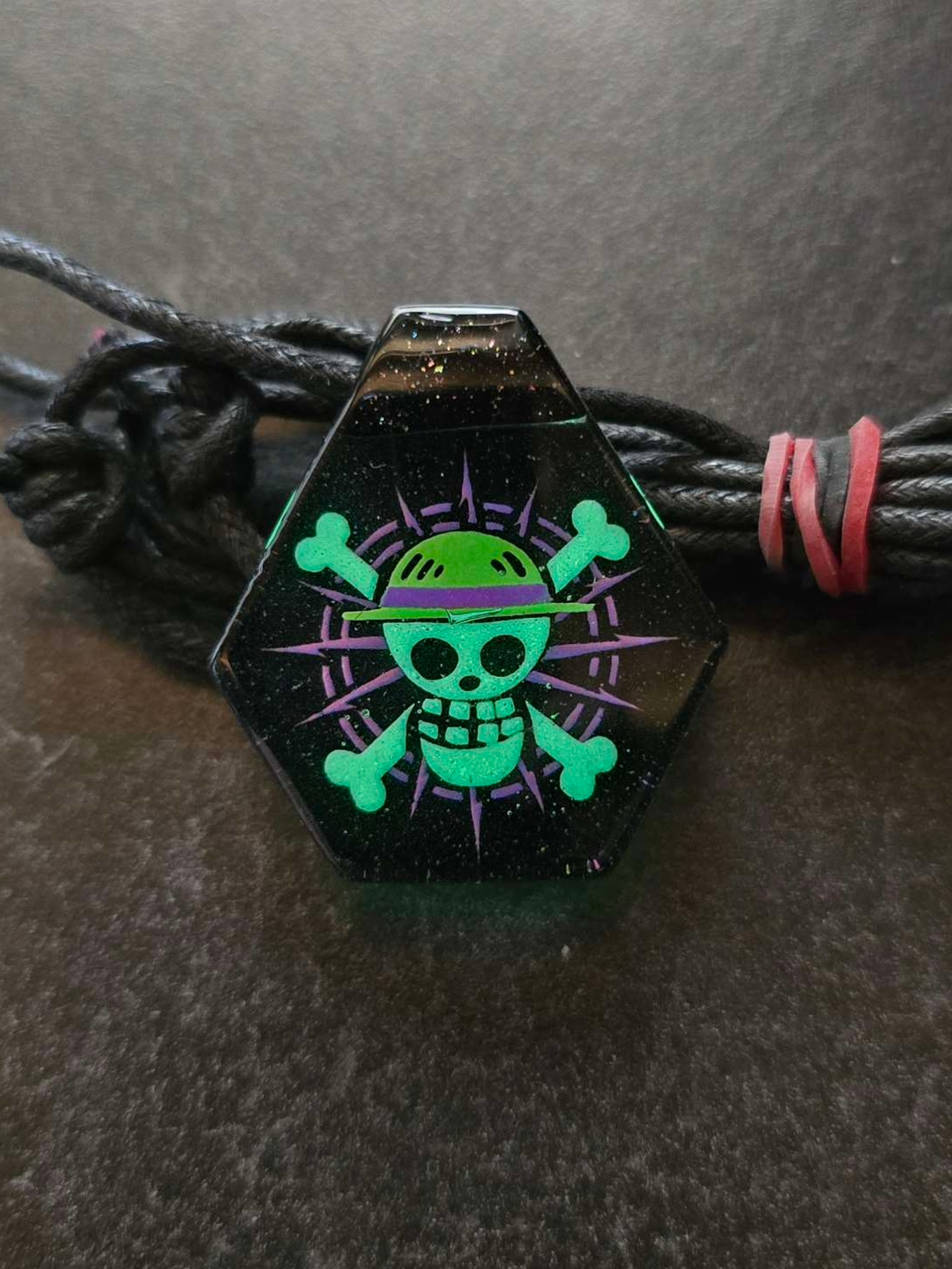 Preview pic of Seconds One Piece Jolly Roger Layered Glow Pendant