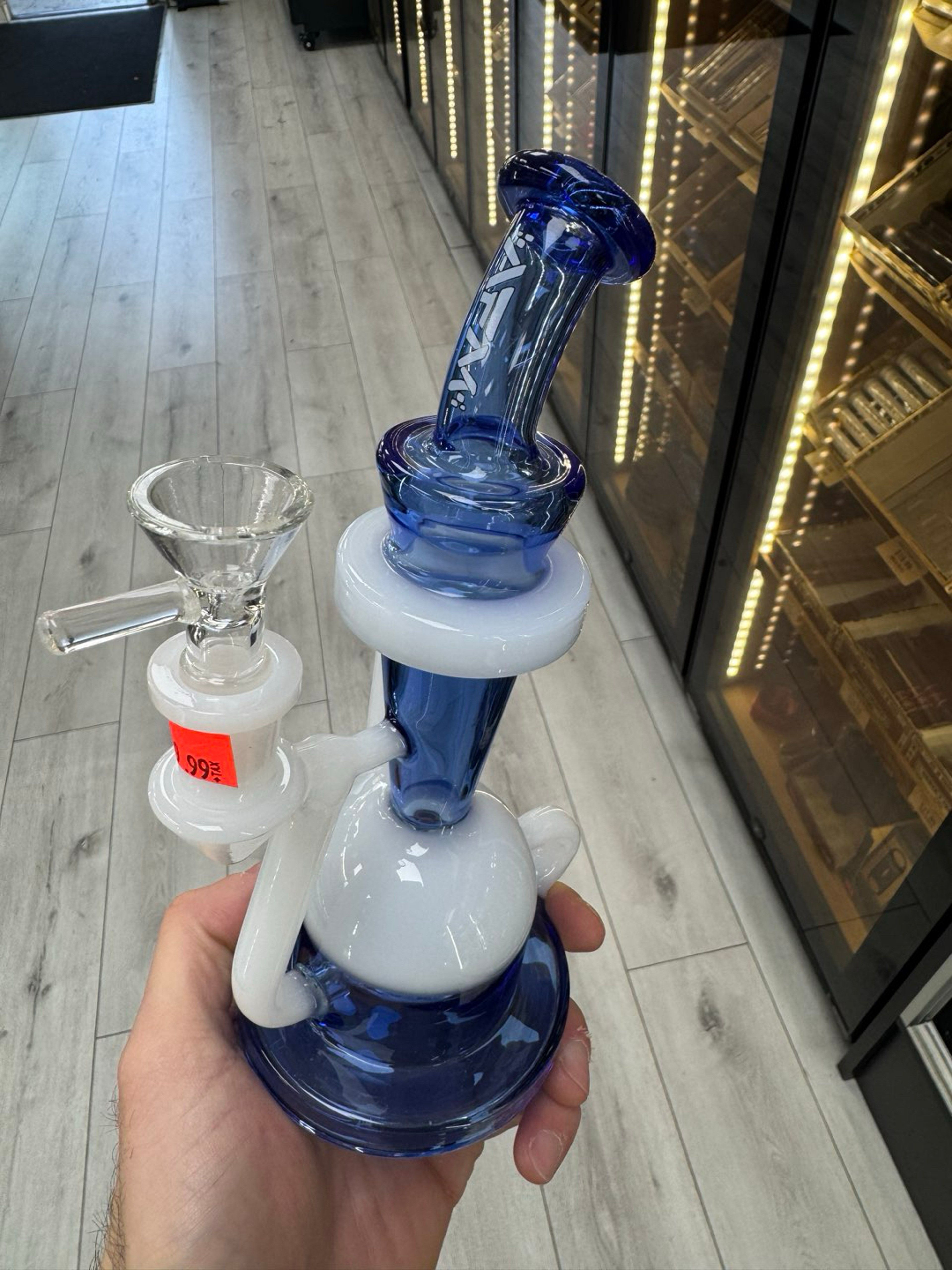 Preview pic of Alien flower monkey recycler blue and white
