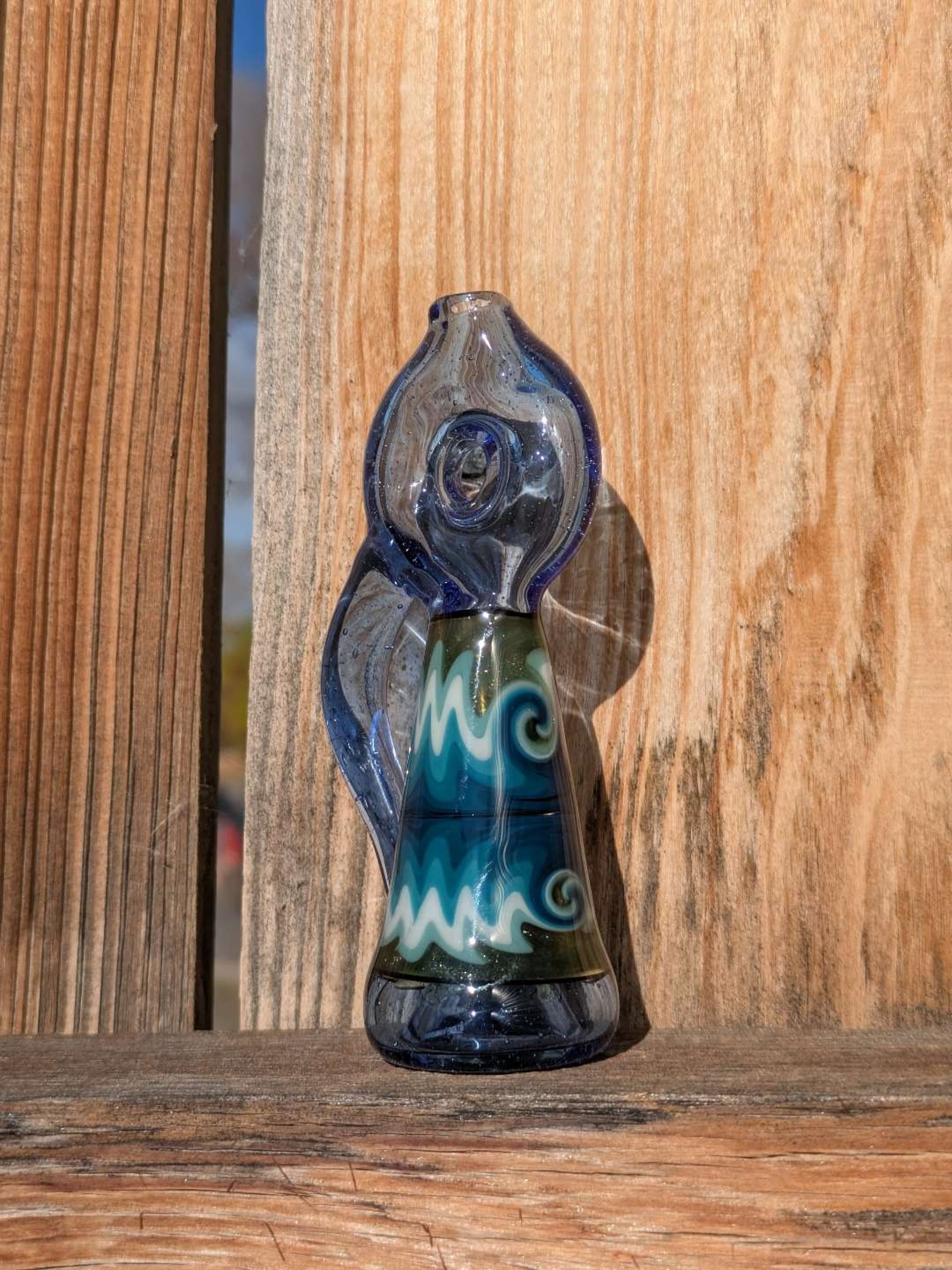 Ice Blue WigWag Chillum image 0