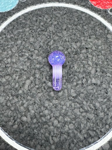 Preview pic of Bear quartz hanging pillar purple