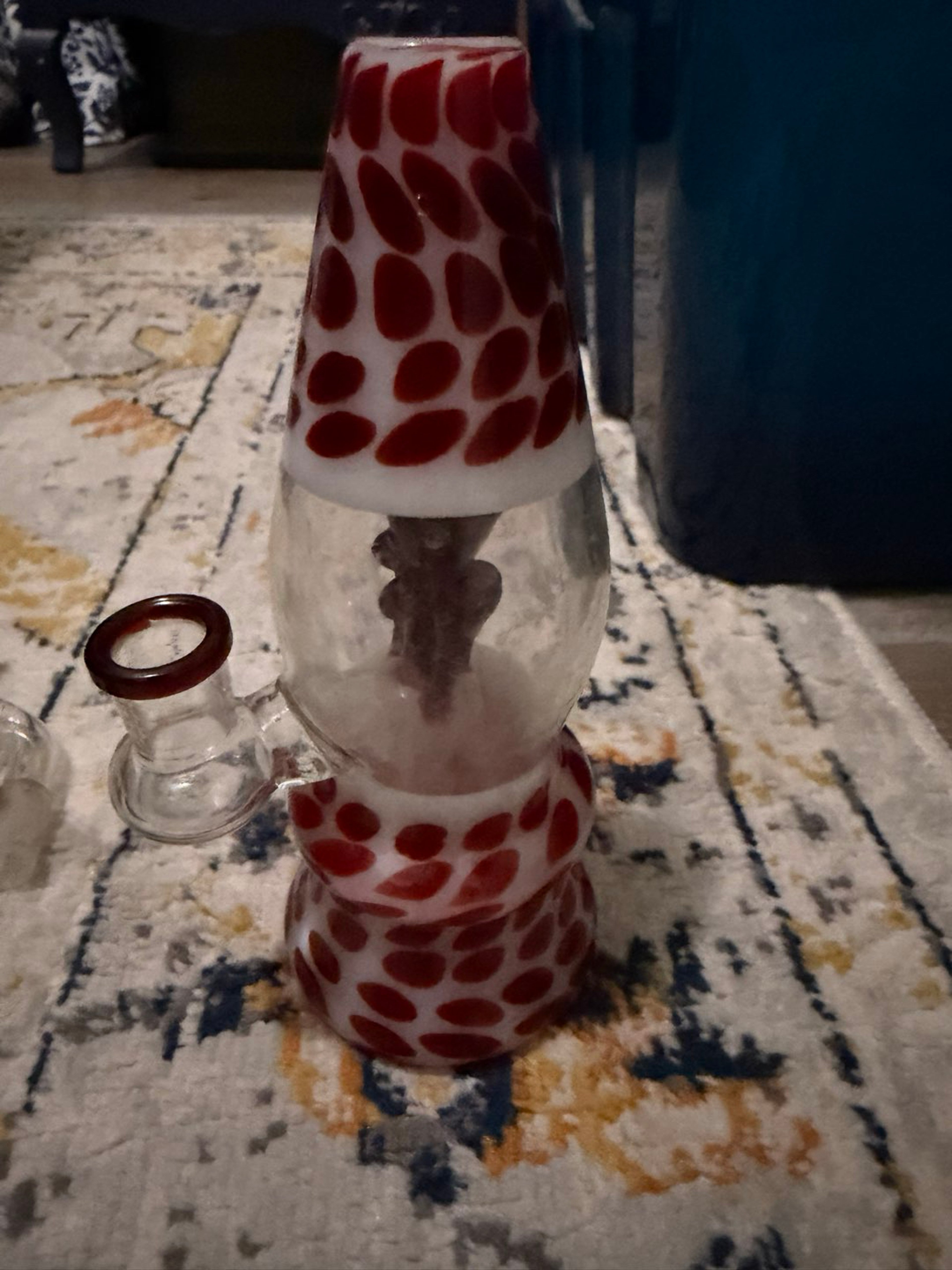Preview pic of Lave lamp dab rig setup with mood mat