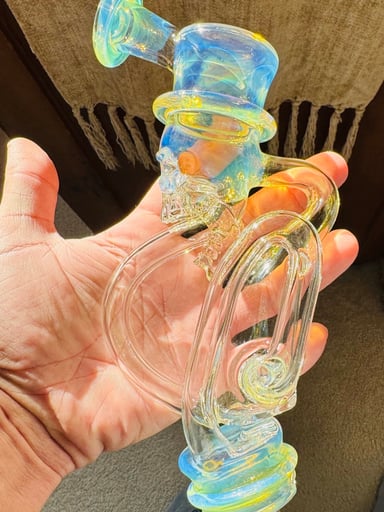 Preview pic of 🔥FUNCTION🔥TOPHAT SKULL-RECYCLER HEAVY SMOOTH FUMING 🤯