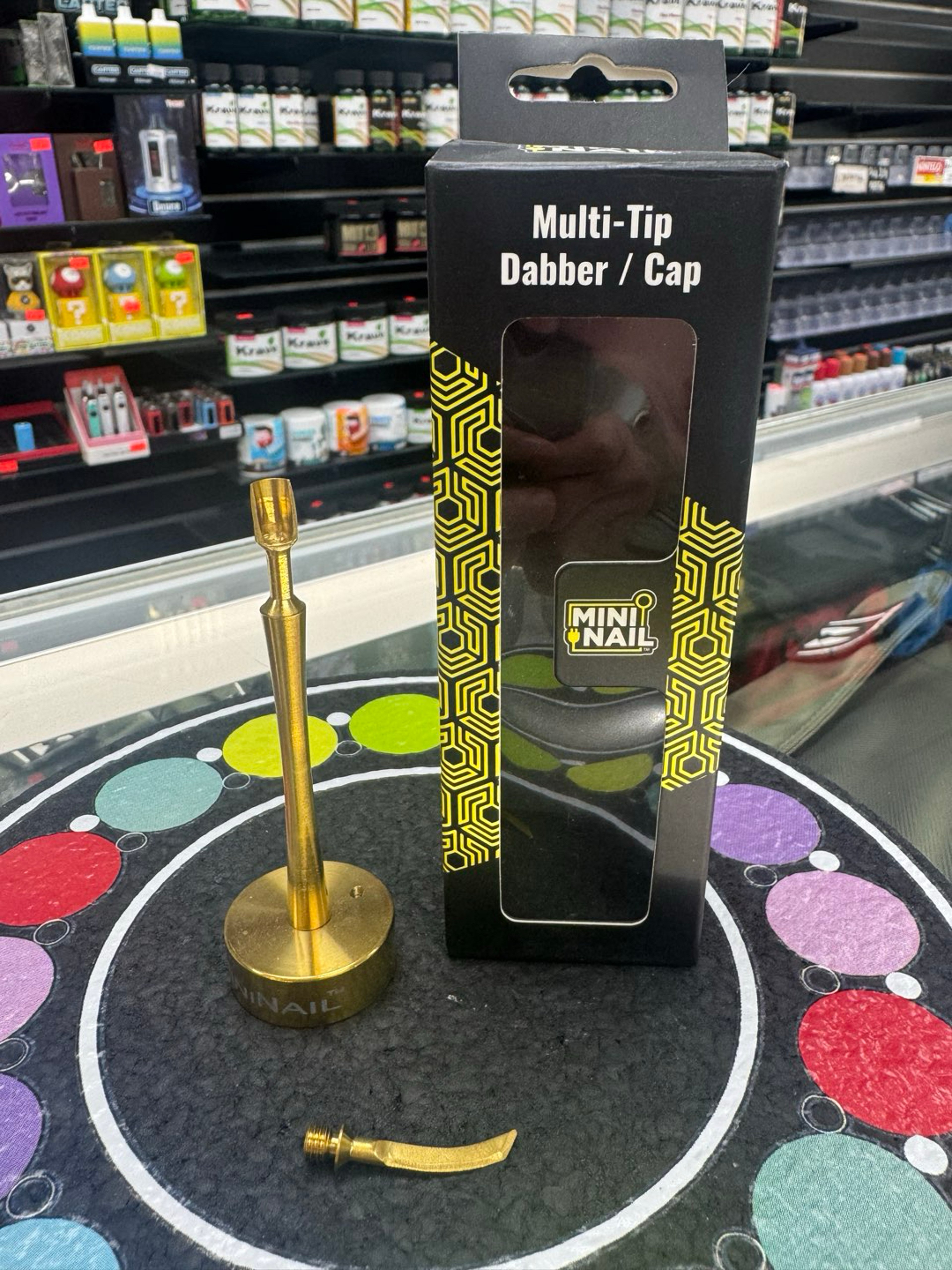 Mini nail multi tip dabber / cap gold image 0