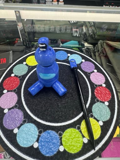 Preview pic of Carb cap with dabber and stand dark blue