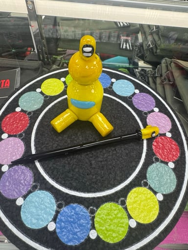 Preview pic of Carb cap with dabber and stand yellow
