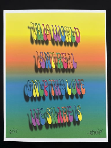 Preview pic of Wookerson “Only The Love” Print