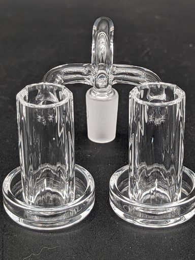 Preview pic of GREEK GLASS DOUBLE FACETED CHARMER 14MM