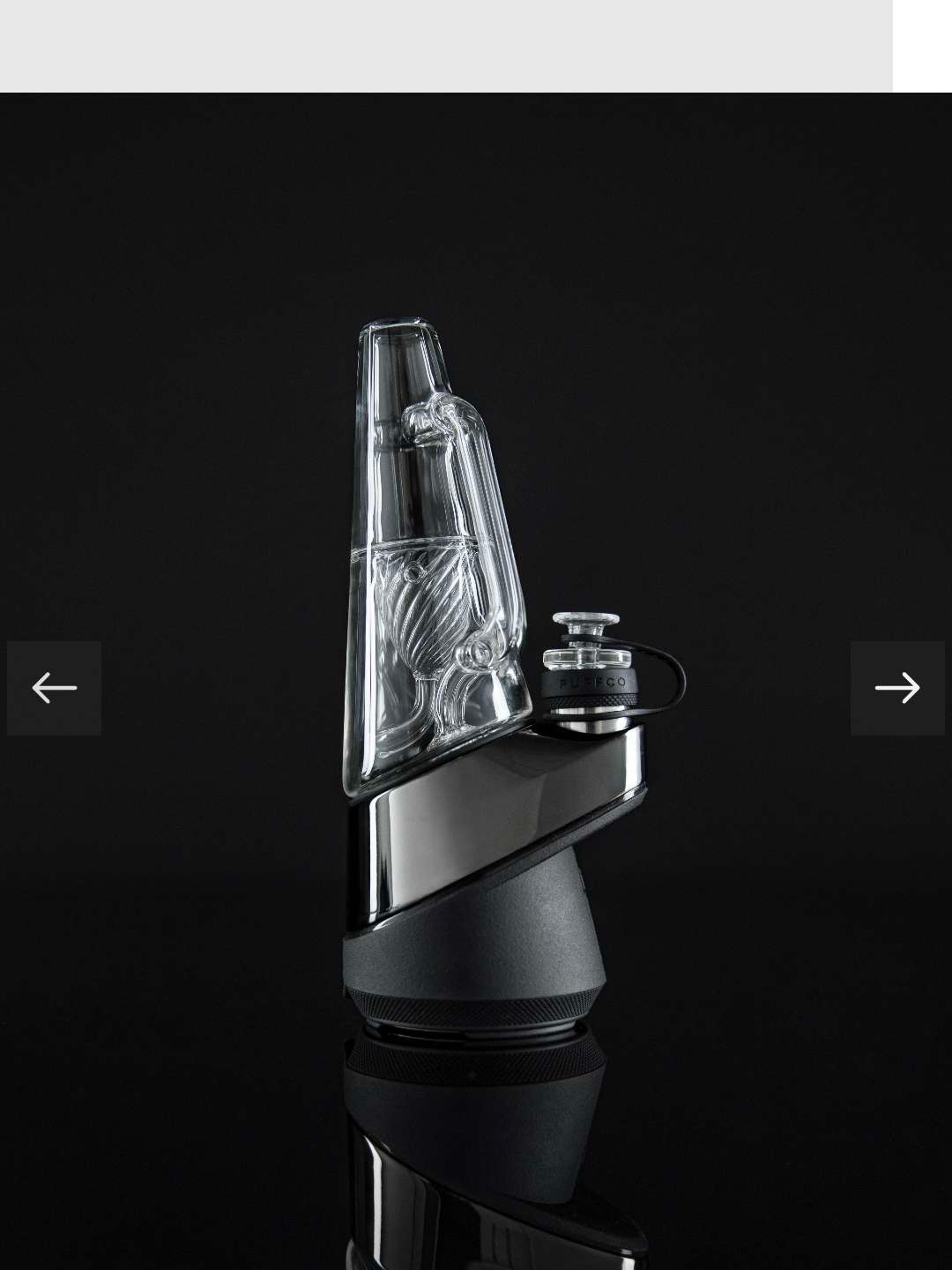 Preview pic of PUFFco Peak Ryan FITT collab Recycler Glass in Shadow Black