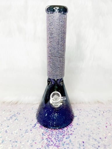 Preview pic of Midnight Crystal Bling Beaker Bong