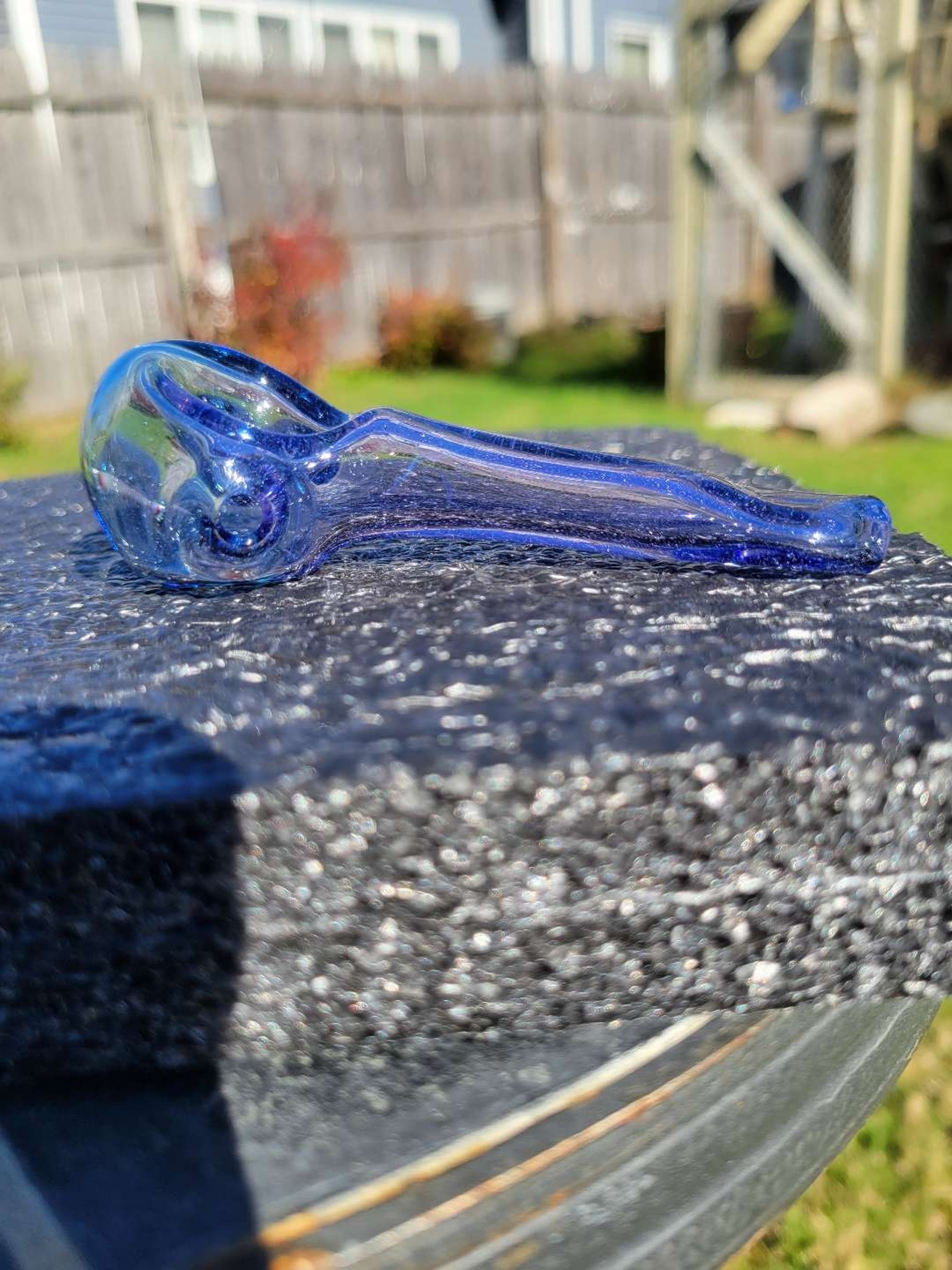Blue stardust over purple lollipop image 0