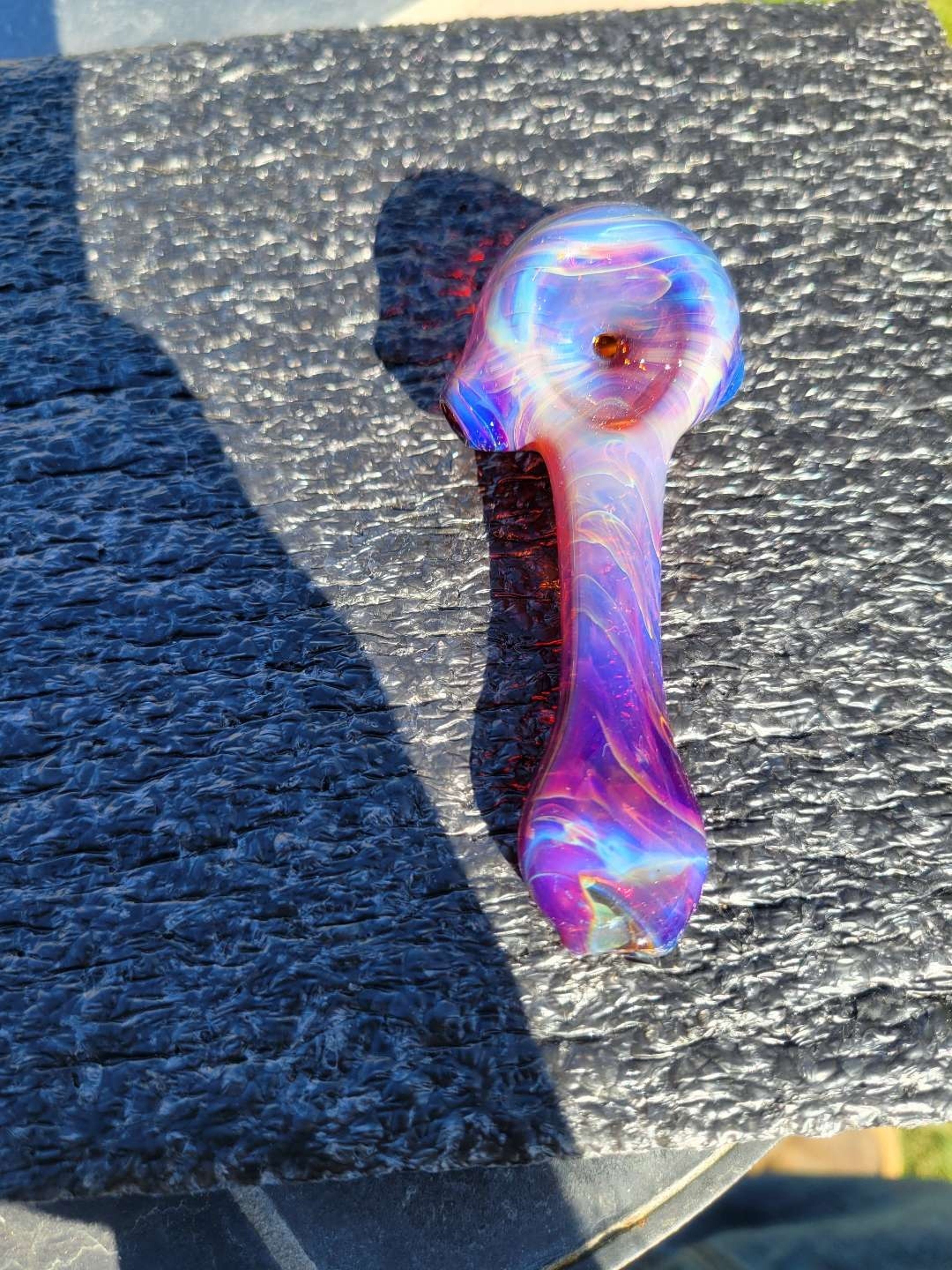 Double amber purple spoon image 0