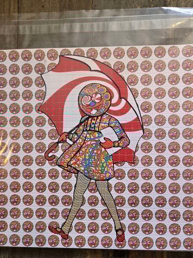 Preview pic of Gong Slinger Blotter Paper Artwork