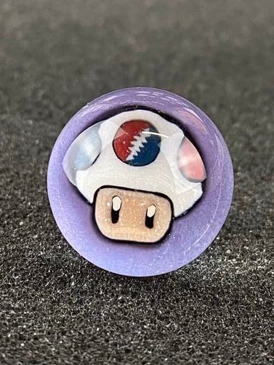 Preview pic of Super Mario Toad Marble Top by Keys Glass