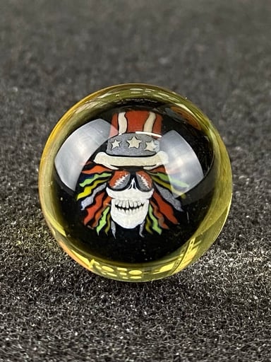 Preview pic of Uncle Sam Grateful Dead Marble Top by Keys Glass