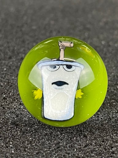Preview pic of Aqua Teen Hunger Force Master Shake Marble Top by Keys Glass