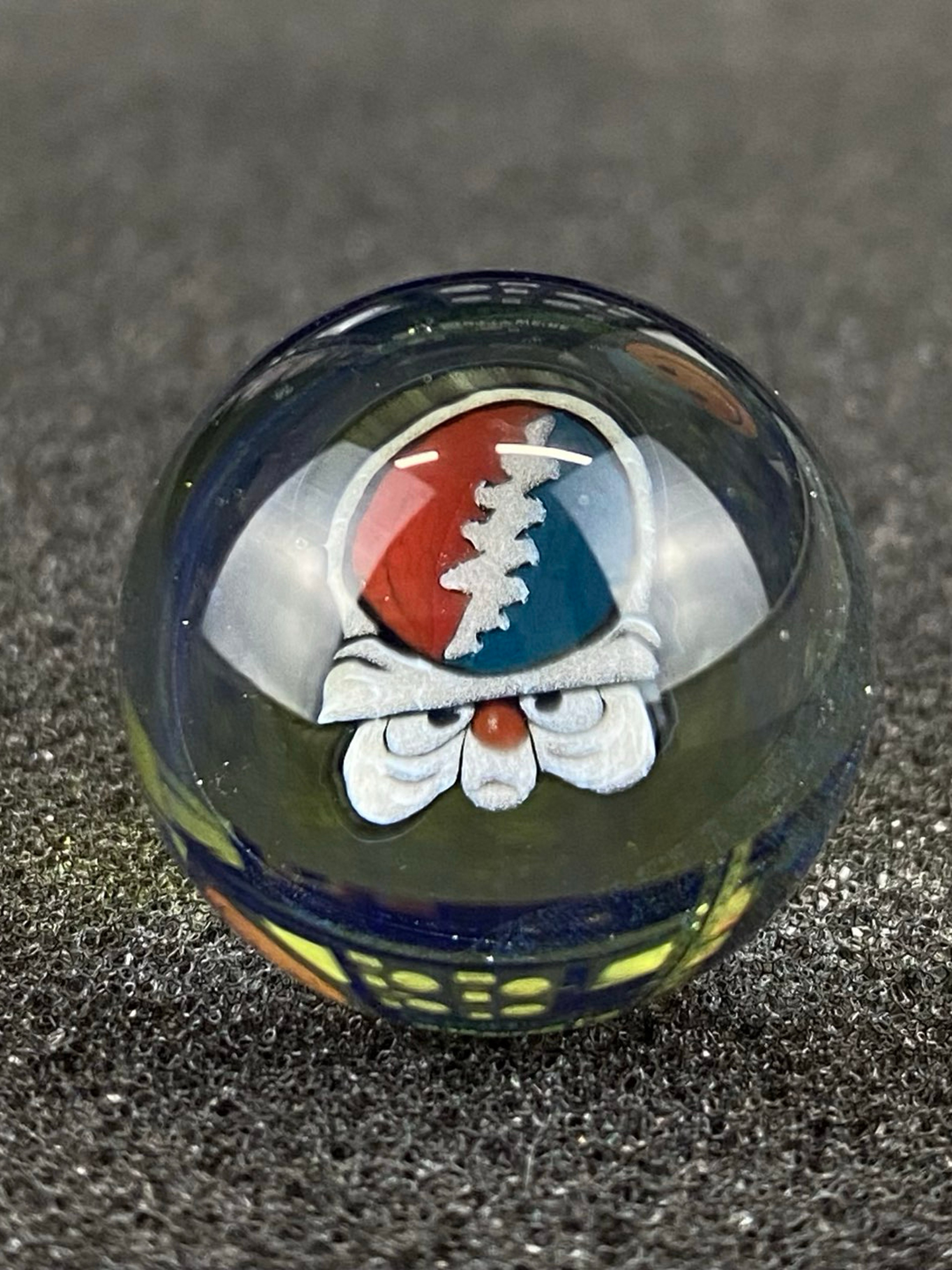 Grateful Dead The Brain Skull Marble Top by Keys Glass image 0