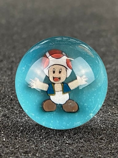 Preview pic of Super Mario Toad Marble Top by Keys Glass